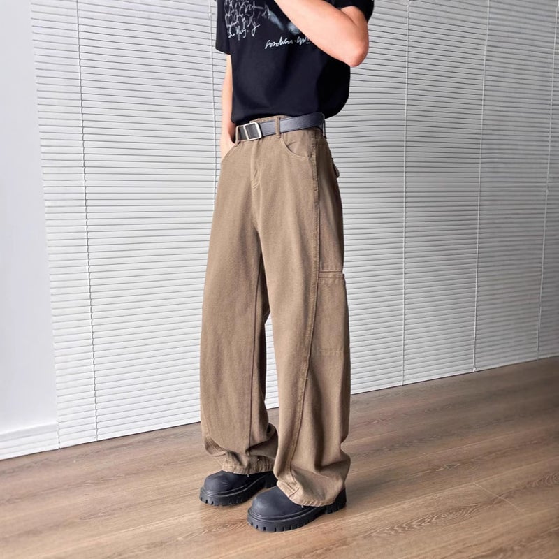 Unisex Classic Denim Jeans Loose Fit Daily Outdoor Wear - Image 3