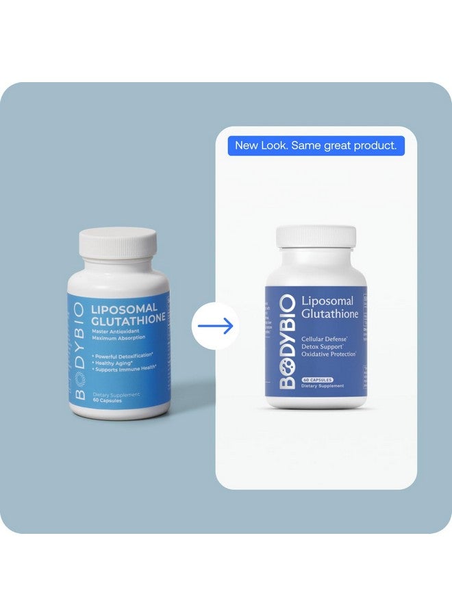 بودي بايو بودي بيو ليبوسومال جلوتاثيون، مضاد أكسدة رئيسي لحماية الخلايا، وتطهير الكبد وإزالة السموم، وتعزيز امتصاص الليبوسومات - 60 كبسولة - Image 4