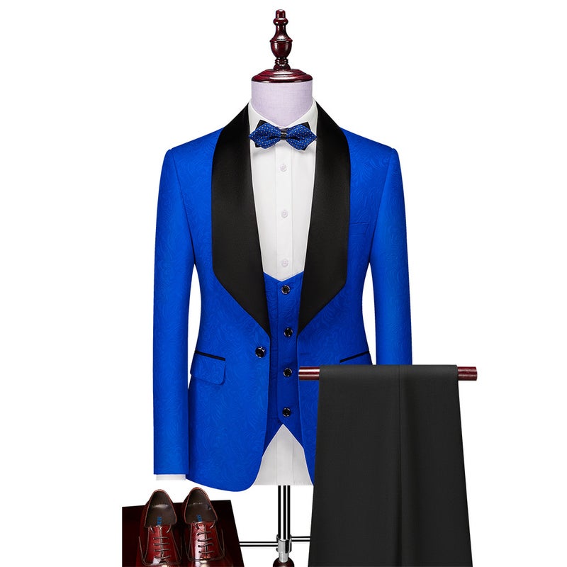 Explosions Men'S New Business Casual Suit Men'S Wedding Groom Dress Three-Piece Suit - Image 1