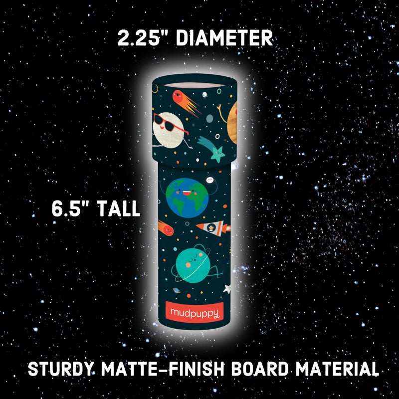 Mudpuppy Solar System â€“ 6.5â€ Tall with 2.25â€ Diameter â€“ Colorful Kaleidoscope for Kids with Colorful Artwork, Ideal for Ages 3-8 â€“ Toy Made of Matte-Finish Board Material - Image 3