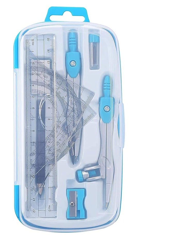 دومس صندوق أدوات الرسم الرياضي من دومز جيوميتي، صندوق هندسي للمدرسة والمكاتب - Image 1