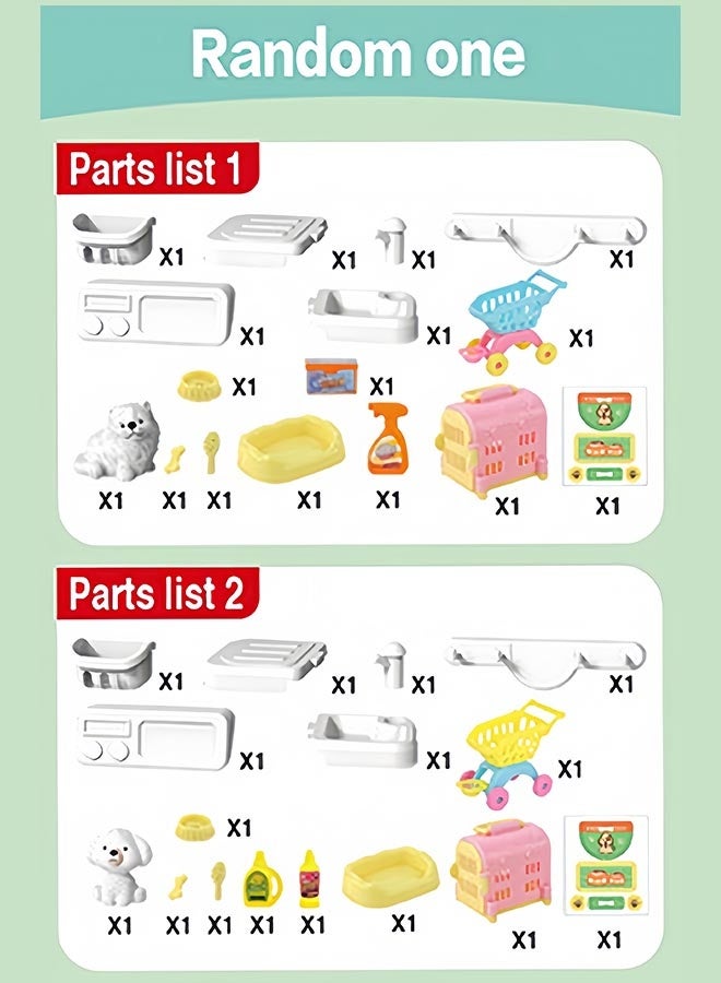 إيزي سو مجموعة أدوات للأطفال مكونة من 16 قطعة، ألعاب حقيبة ظهر للأطفال، ألعاب حيوانات لطيفة، ألعاب منزلية تظاهرية مناسبة للأولاد والبنات، هدية تفاعلية بين الوالدين والطفل - Image 3