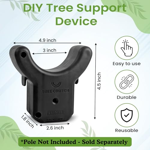 Kalinar Tree Crutch (1-Pack) - Durable Support for Fruit Tree Branches - Prevents Breakage from Heavy Fruit or Snow - Fits 2x2 Lumber, T-Bar, Stakes & More - Pole Not Included - Image 5