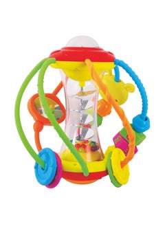 HOLA Hola Toddlers World Activity Ball Interactive Toy w/ 8 Activities, Mirror, Sound Button, and Multi-Sensory Features for Fine & Gross Motor Skills, Cognitive Sensory Development for Toddlers 6M+  - Image 3