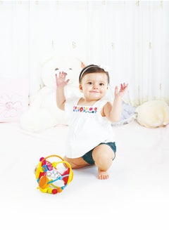 HOLA Hola Toddlers World Activity Ball Interactive Toy w/ 8 Activities, Mirror, Sound Button, and Multi-Sensory Features for Fine & Gross Motor Skills, Cognitive Sensory Development for Toddlers 6M+  - Image 2