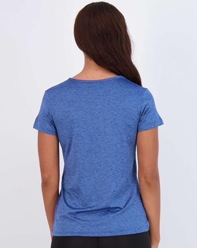 REALESSENTIALS Real Essentials 5 Pack: Women's Dry Fit Short Sleeve V Neck Workout Top - Fitness Pilates Gym Athletic Yoga T-Shirt (Plus Available), Set 7, 2X - Image 4