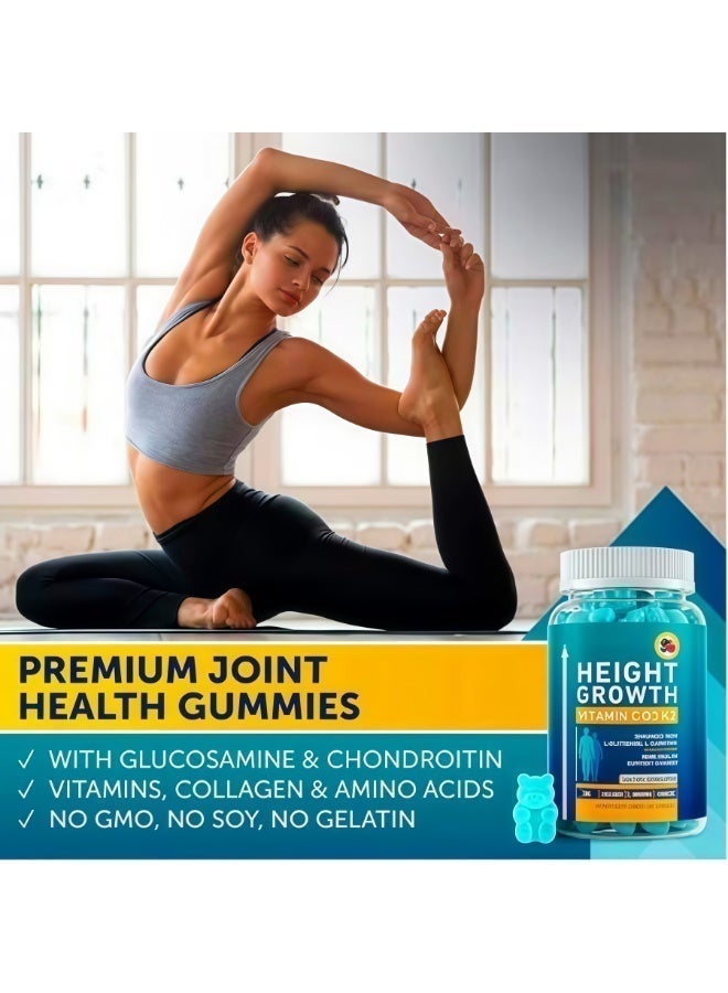 BIYODE Bone Health Support Gummies (60pcs) - Doctor Formulated with Vitamin C-D3-K2, L-Glutamine & L-Carnitine | Enhanced with Zinc, Collagen & Arginine | Natural Daily Nutritional Supplement - Image 4