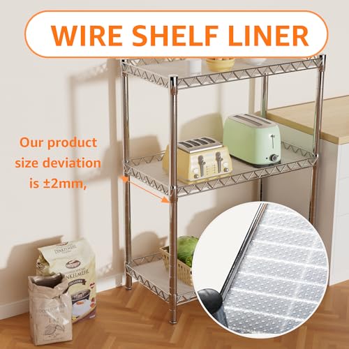 PABUSIOR Thicken Wire Shelf Liner - Transparent Pantry Shelf Liners, Waterproof Shelves Liners 11.5 Inch x 157 Inch, Easy to Cut Kitchens Drawer Liner - Image 5