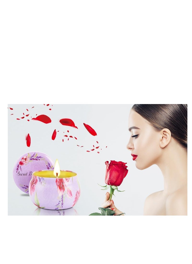 هدايا شموع معطرة للنساء، عبوة من 4 شموع عطرية معطرة للمنزل
