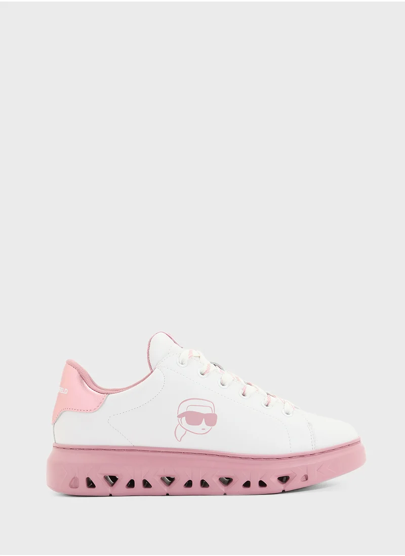 كارل لاغرفيلد Kapri Kite Outline Low Top Lace Up Sneakers