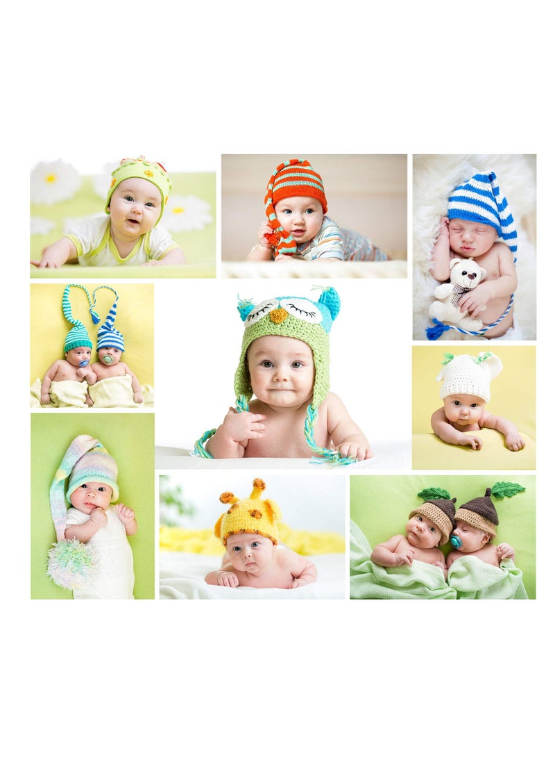 SUNSAR 12 PCS Multi Colored Acrylic Yarn ,Assorted Colors Selection with Crochet Hooks Knitting Needles Stitch Markers and pearl head pins set - Image 4