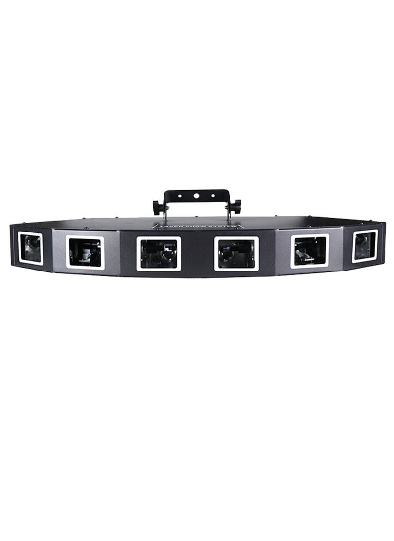 Generic Party laser light, 6 lenses, 7 colors, curved  - Image 1