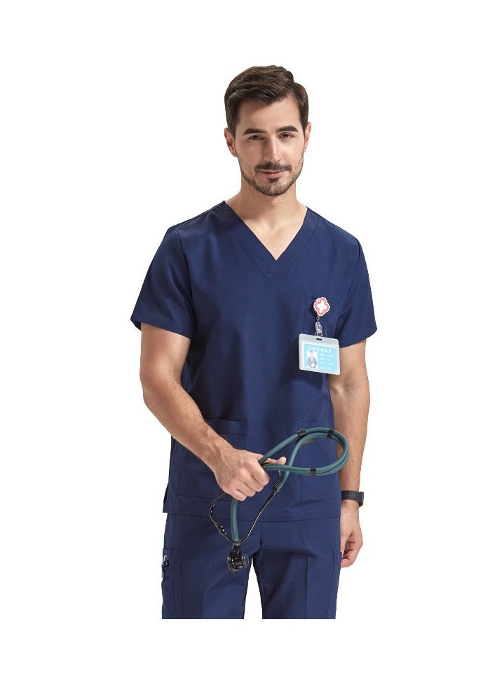KUYING New V-neck Split Anti Wrinkle Split Medical Uniform  - Image 1