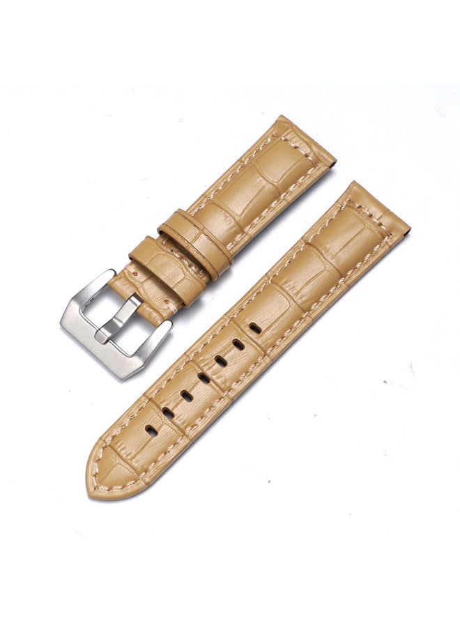 For Iwatch Strap Genuine Leather Apple Watch Strap Applewatch8 Huawei Gt3 Samsung S1 Pena Sea - Image 1