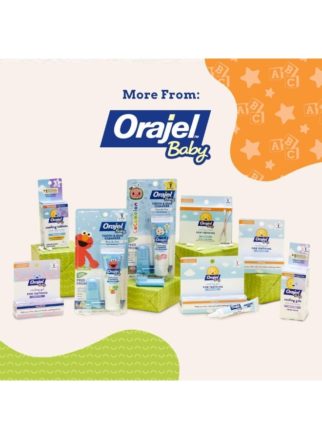 Orajel Baby Elmo Tooth & Gum Cleanser Fluoride-Free, 1 Finger brush, 1 Toothpaste 1oz - Image 5