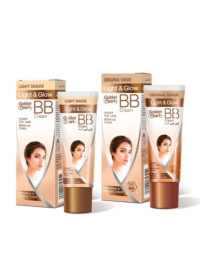 Golden Pearl Golden Pearl Combo Pack (BB Cream Original Shade 18 grams + BB Cream Light Shade 18 grams) 