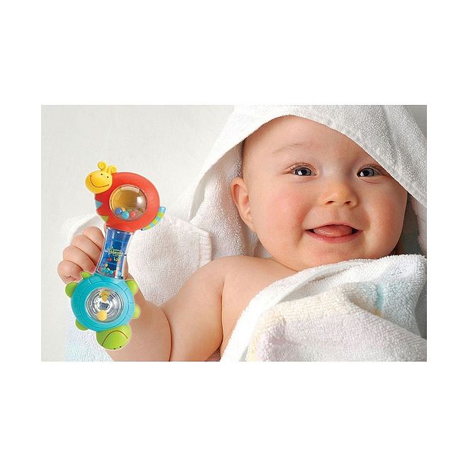 The First Years Shakin Shell Rattle, BPA-Free Beaded Baby Toy, Assorted Colors, 3M+ - Image 4