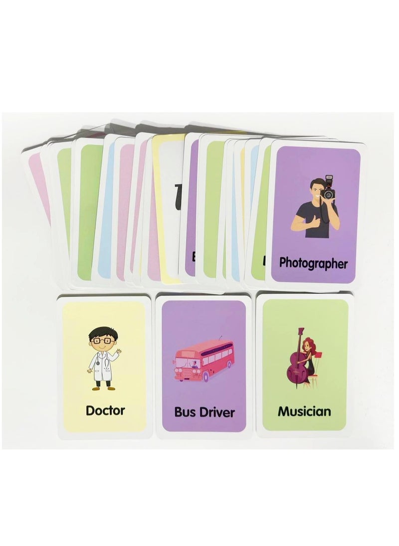 ECVV 36Pcs Double-Sided Flash Cards for Kids Early Learning | Learning Flashcards Fun Learning and Educational Kids Cards-1 set -36pcs Educational Kids Cards..  - Image 2
