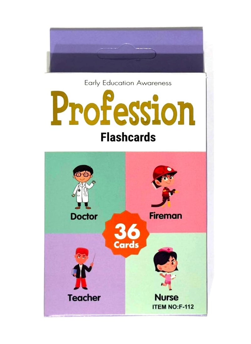 ECVV 36Pcs Double-Sided Flash Cards for Kids Early Learning | Learning Flashcards Fun Learning and Educational Kids Cards-1 set -36pcs Educational Kids Cards..  - Image 4
