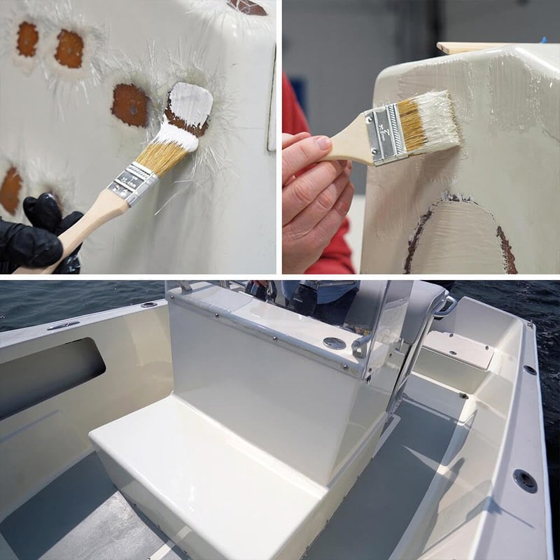 TotalBoat-14409 Marine Gelcoat for Boat Building, Repair and Composite Coatings (White, Quart with Wax) - Image 3