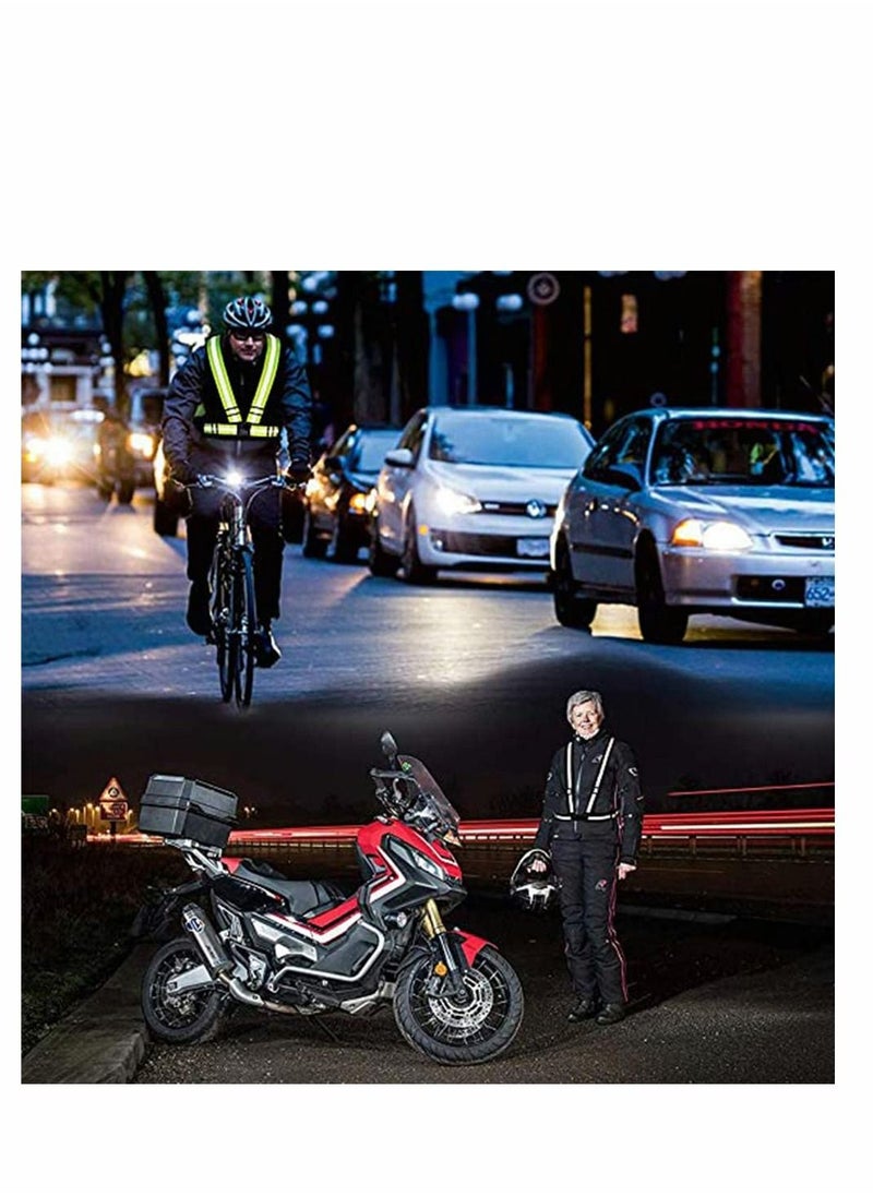 Generic Reflective Vests 2PCS Lightweight Bright Safety Vest High Visibility Adjustable For Night Running Hiking Cycling Walking Jogging Reflector Men Women Kids  - Image 2