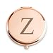 QUSTGO Personalized Gift for Women Girls Her Custom Gifts for Adult Teen Monogram Alphabet Initial Compact Mirror for Birthday Graduation Mothers Day Basket Stuffers - Image 2