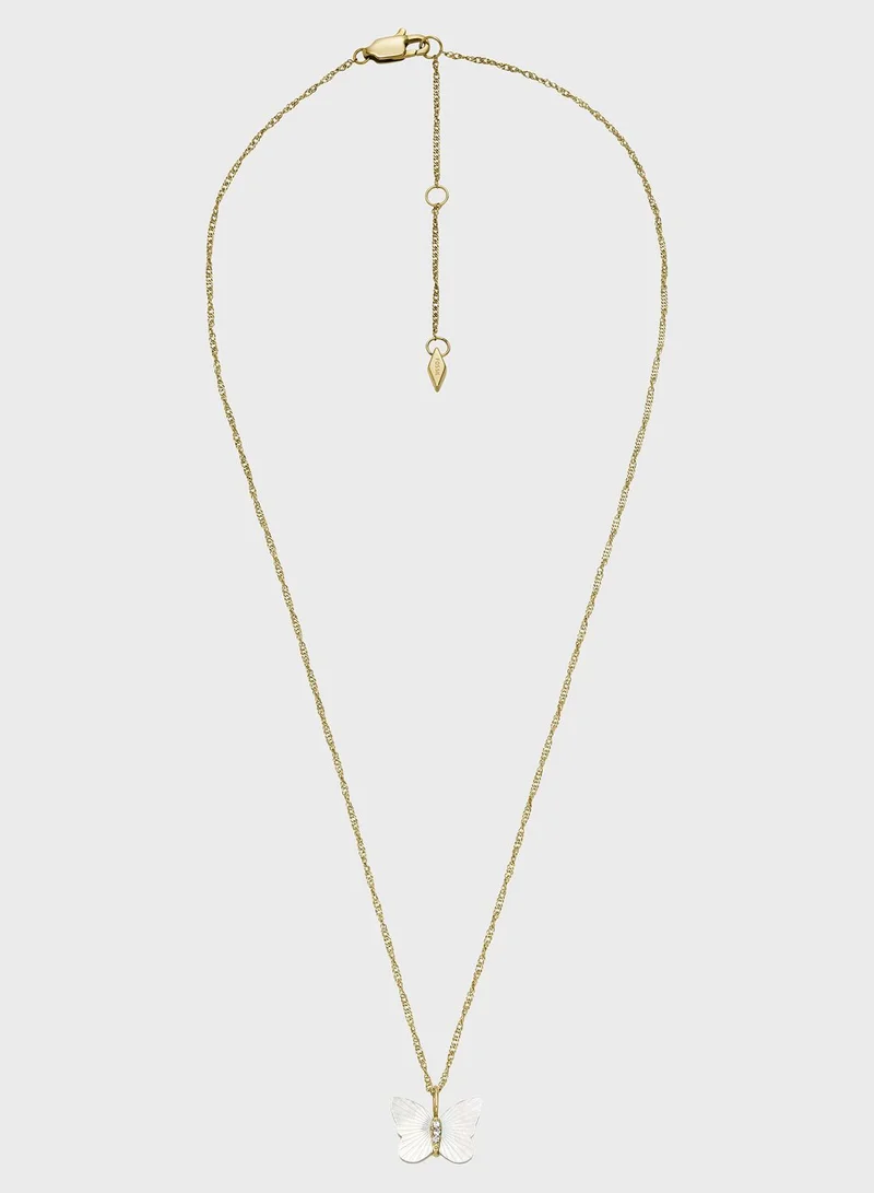 FOSSIL Butterfly Detailed Necklace