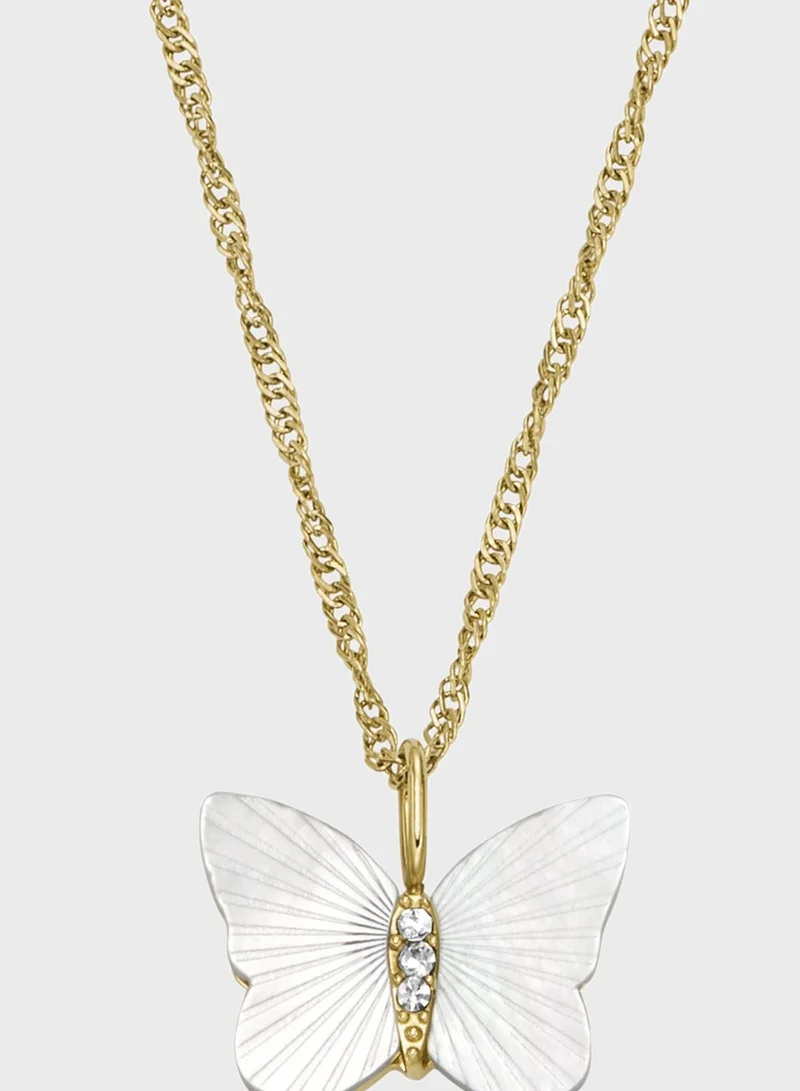 FOSSIL Butterfly Detailed Necklace