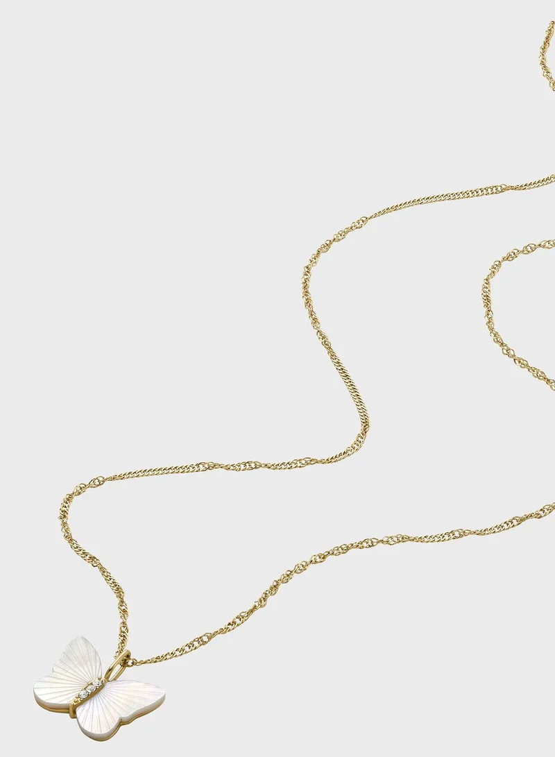 FOSSIL Butterfly Detailed Necklace