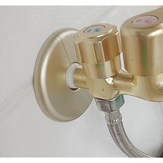 PLASTIC RADIATOR ESCUTCHEON, GOLD, 22MM, PIPE COLLAR COVER, FLANGE CONNECTOR - Image 3
