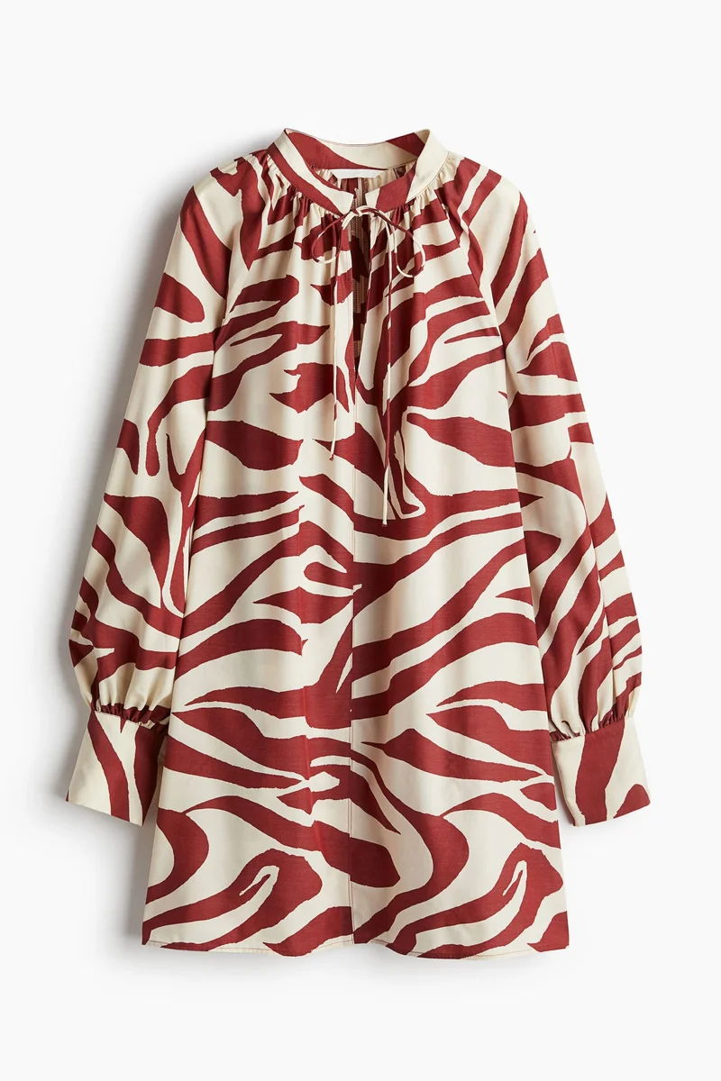 H&M Oversized Tie-Detail Dress