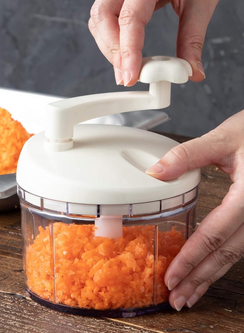 Bin Shihon Manual Multi Chopper and Slicer onion and vegetable  with sharp blades 500 ml made in japan - Image 4