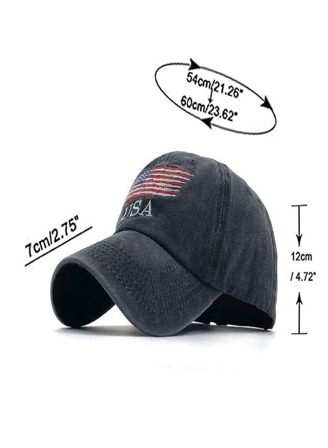 Handcuffs Usa Denim Unisex Baseball Caps Casual Sports Summer Outdoor Activities Cap For Men And Women (Black, Free Size) - Image 5