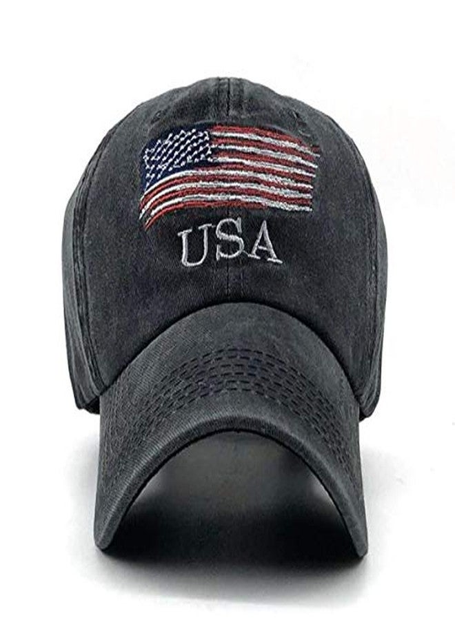 Handcuffs Usa Denim Unisex Baseball Caps Casual Sports Summer Outdoor Activities Cap For Men And Women (Black, Free Size) - Image 2