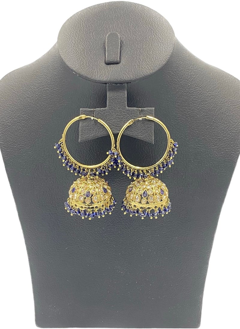 GOHONA - GOHONA Bollywood Style Indian Traditional Jhumka Earring for Women - Image 1
