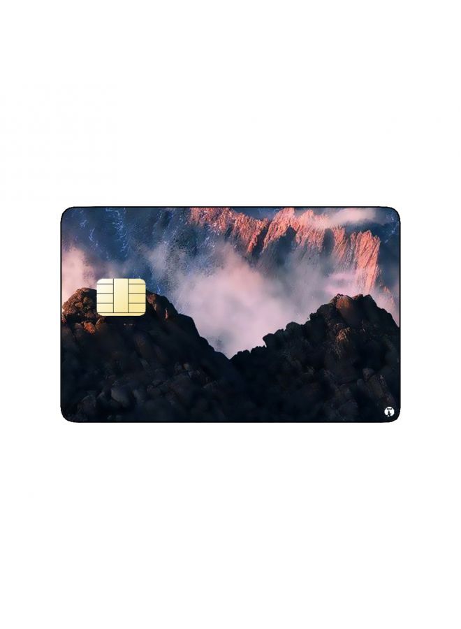 RKN PRINTED BANK CARD STICKER Beautiful Nature View Picture With Mountains - Image 2