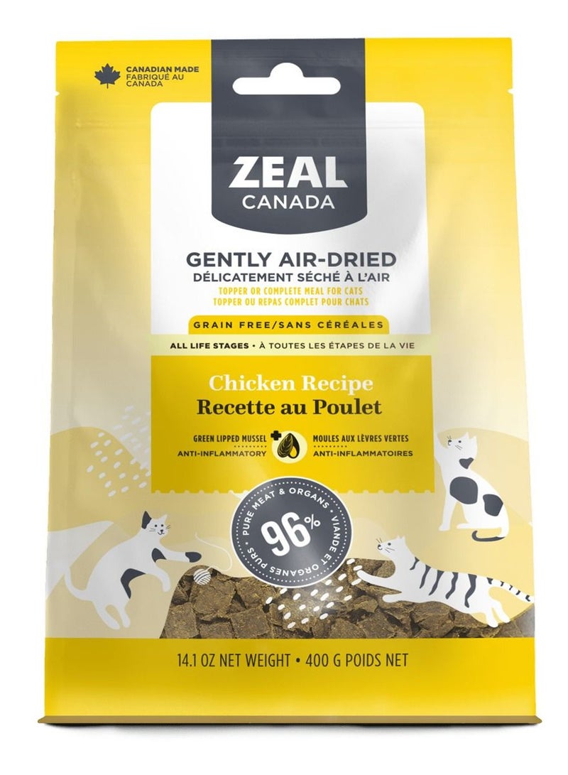 zeal Gently Air Dried Chicken Recipe Cat Treats 400g
