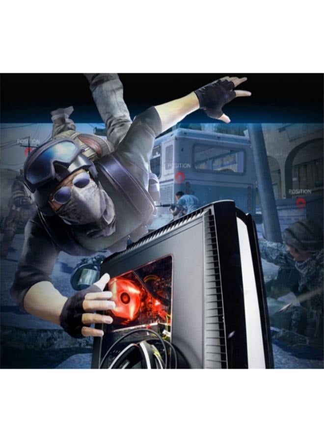 سماعة الألعاب S21 بصوت محيطي 7.1 ومنفذ USB للكمبيوتر الشخصي، سماعات رأس افتراضية بقنوات 7.1 مع بطاقة صوت، ميكروفون لإلغاء الضوضاء، وحدة تحريك 50 ملم، بإضاءة RGB متوافقة مع PS5 وPS4 وSwitch - Image 5