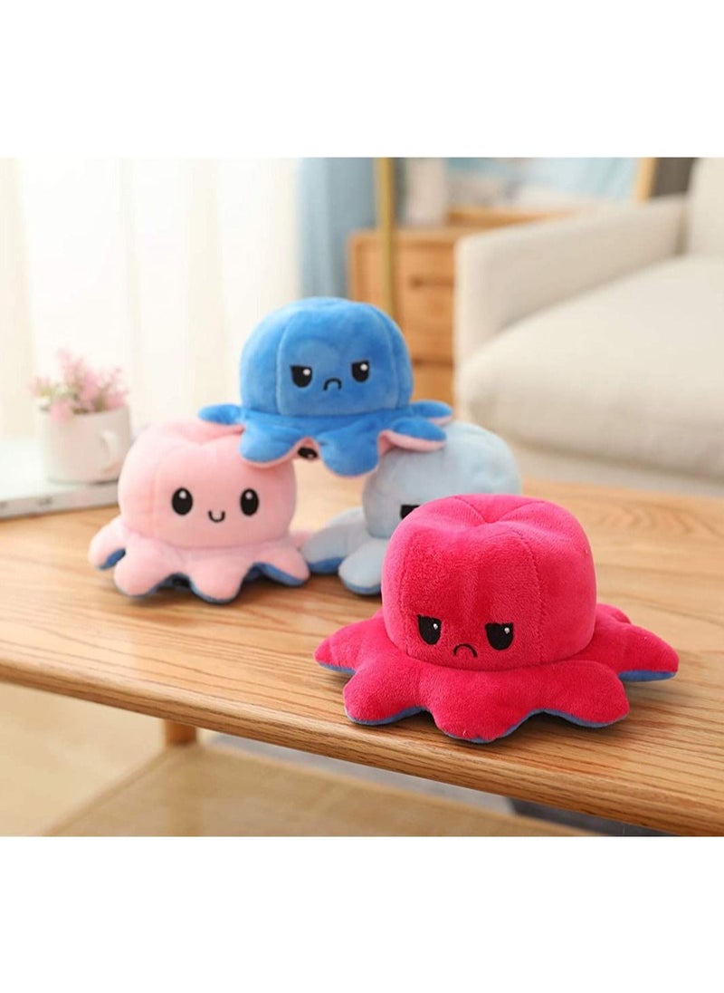 PRIME - Prime Reversible Octopus Plush Cute Stuffed Animals - Blue and Pink - Image 1