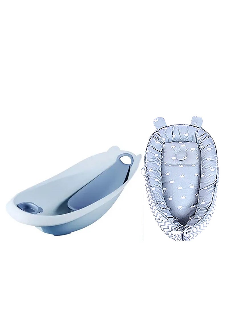 STAR BABiES Star Babies Pack of 2 (Baby Sleeping Pod with Smart bathtub) - Grey/Grey  - Image 1