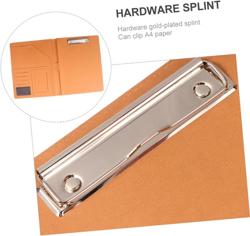 NUOBESTY Business Folder Manila Document Holder Office File Folders Clip for School Binder Storage - Image 3
