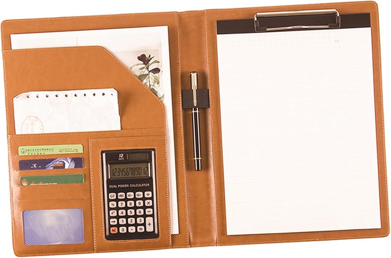 NUOBESTY Business Folder Manila Document Holder Office File Folders Clip for School Binder Storage - Image 1
