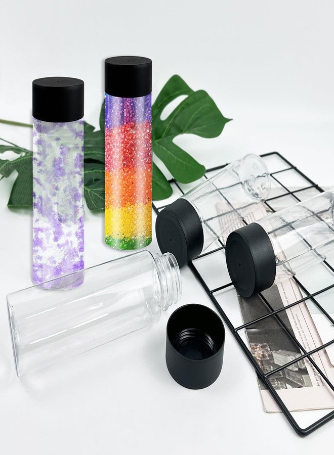 Rainmae 24 Pcs Sensory Bottles with Lids, 10 oz/ 300 ml Leakproof Clear Plastic Water Bottles Reusable Empty Sensory Bottles for Sensory Crafts Classroom Handmade Party Supply - Image 4