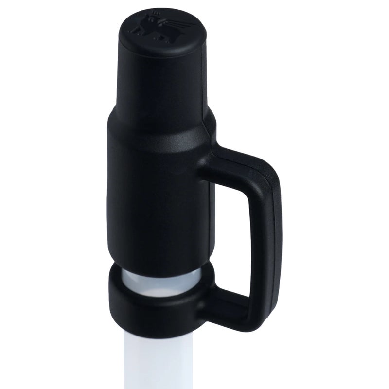 Stanley 20oz/30oz Stanley Quencher Boot + Straw Topper Silicone Protective Sleeve & Straw Cover – Black - Image 2