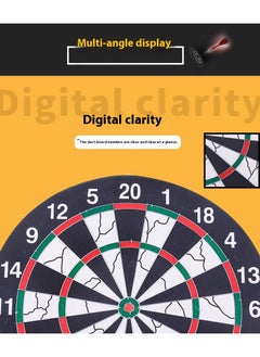 Y&D Game Dartboard Set, 15inch Double Sided Usable Dartboard With 6 Steel Tip Darts Staple-Free Bullseye With Rotating Number Ring Excellent Indoor Game And Outdoor Game, Dart Boards For Adults Teens Family Office Leisure Sport  - Image 4