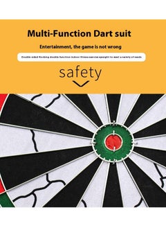 Y&D Game Dartboard Set, 15inch Double Sided Usable Dartboard With 6 Steel Tip Darts Staple-Free Bullseye With Rotating Number Ring Excellent Indoor Game And Outdoor Game, Dart Boards For Adults Teens Family Office Leisure Sport  - Image 3