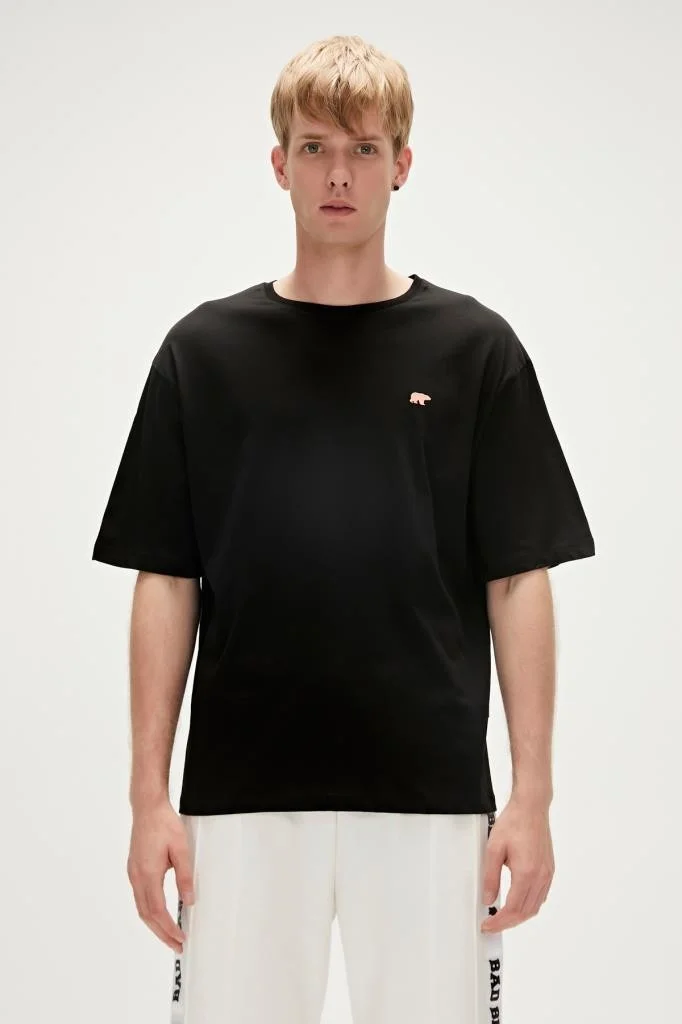 باد بير REALITY T-SHIRT Black Men's T-Shirt 23.01.07.015-C01