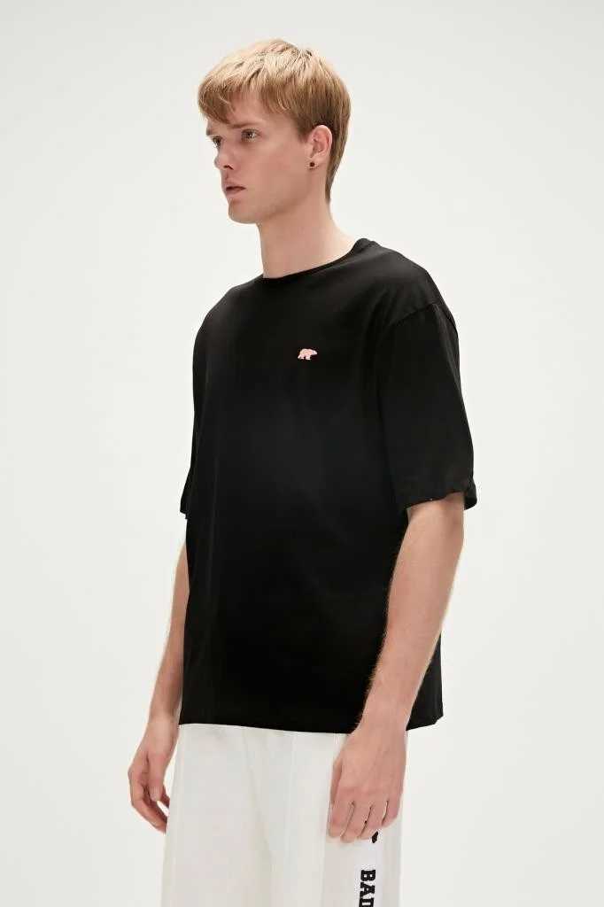 باد بير REALITY T-SHIRT Black Men's T-Shirt 23.01.07.015-C01