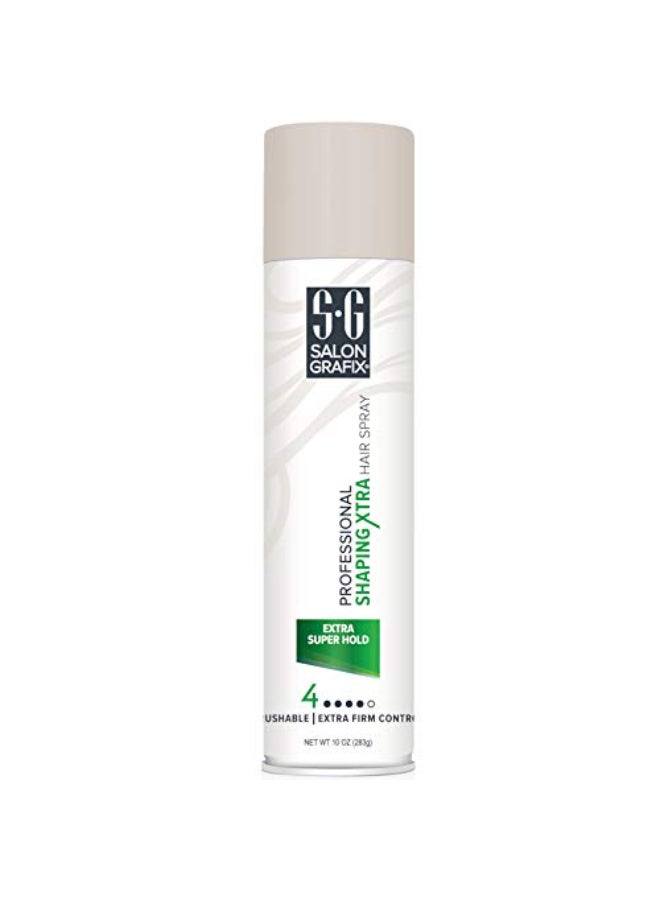 Salon Grafix Profession Shaping Hairspray Extra Super Hold 4 10 Oz Pack of 6 - Image 3