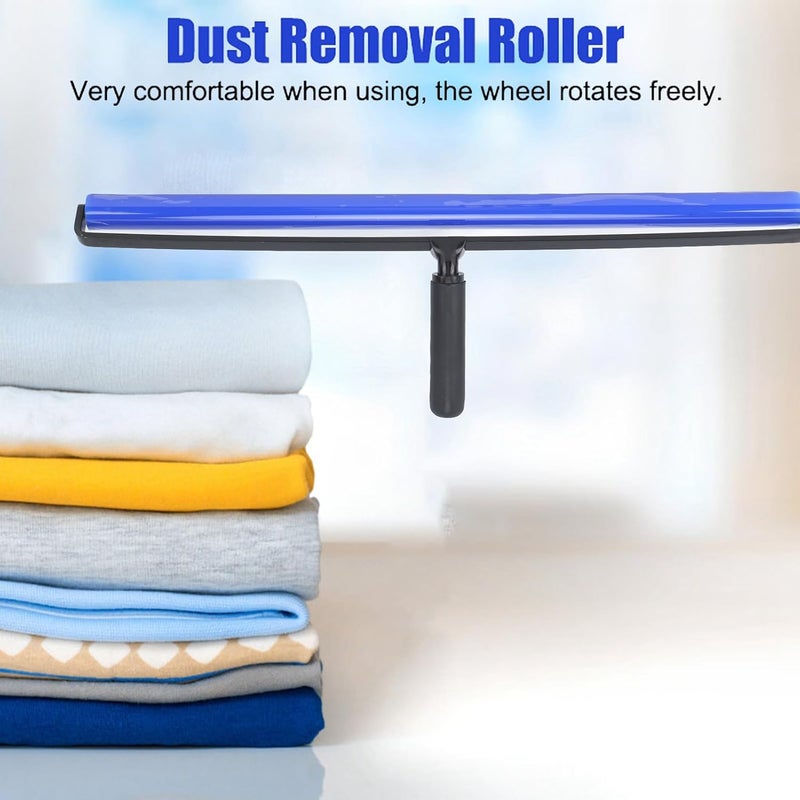 aqxreight Static Roller Dust Removal Cleaner - Super Sticky Blue Silicone Roller with Black Handle for Efficient Dust and Hair Cleaning - Ideal for Home and Professional Use (24 Inch) - Image 2